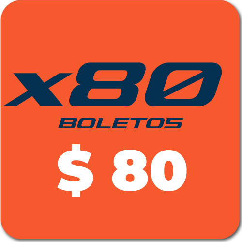 Paquete x80 tickets